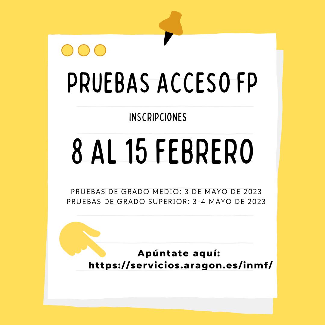 PRUEBAS DE ACCESO FP